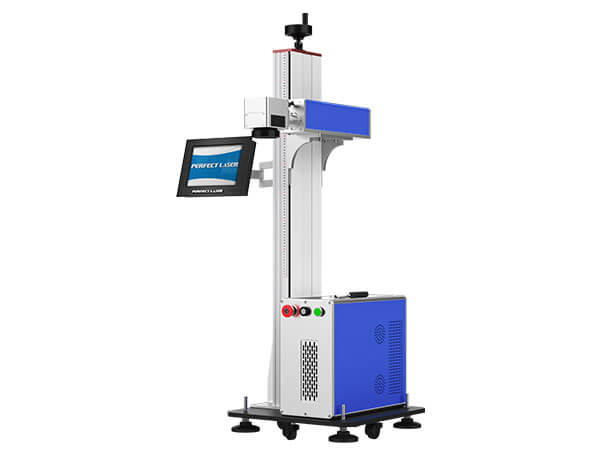 Perfect Laser lifting type fast speed online flying laser marking machine